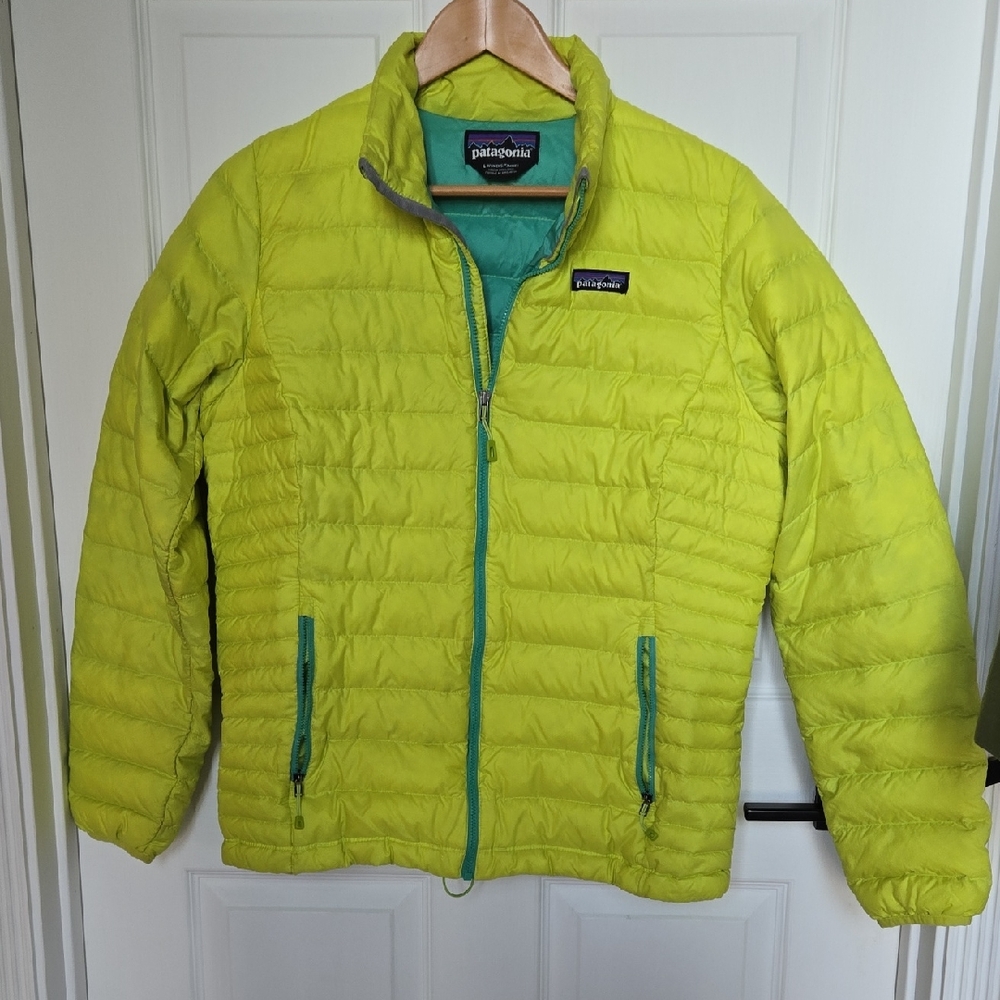 Patagonia Bright Green Quilted Jacket